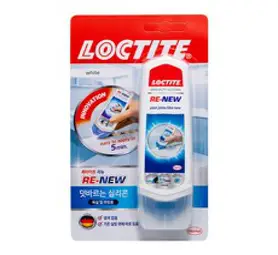 LOCTITE 리뉴 덧바르는 실리콘 100ml (타일 메꾸미 보수제 욕실 주방 실리콘보수 실링 록타이트리뉴), 1개