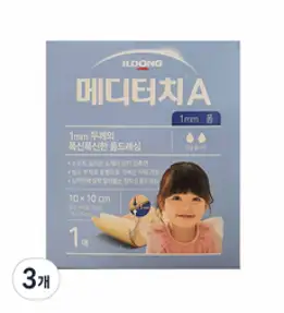 메디터치 A 재생밴드 1mm 폼, 3개