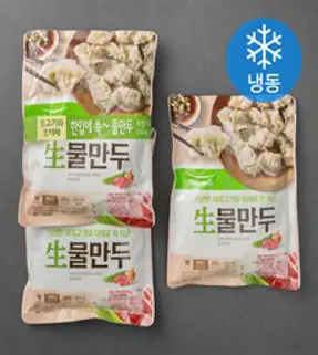 풀무원 생 물만두 (냉동), 250g, 3개