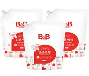 비앤비 섬유세제 1500ml 리필, 3개
