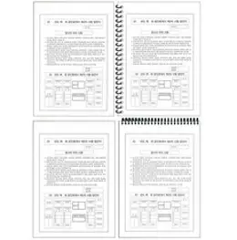 공인회계사 CPA 제2차 시험 답안지 5부, 풀제본(좌측) 5부