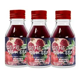 숙취해소음료 숙희해수 젊은기운그대로 석류&복분자 60ml X 3병, 125g, 3개입