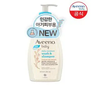 아비노베이비 데일리 모이스춰 워시 & 샴푸, 1개, 354ml