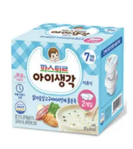 파스퇴르 아이생각 이유식 닭가슴살고구마비타민채 묽은죽 중기, 닭가슴살고구마비타민채 맛, 2개입