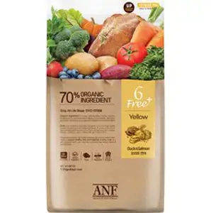ANF 유기농 6FREE 플러스 강아지 사료, 오리고기+연어, 5.6kg, 1개