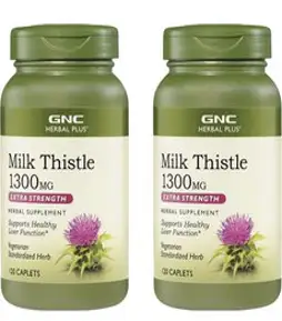 GNC 밀크시슬 1300mg 캐플렛, 120개입, 2개