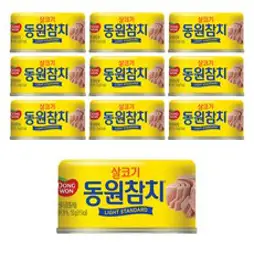 동원 라이트 스탠다드 참치, 150g, 10개