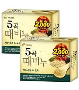 무궁화 오곡때비누, 90g, 2개