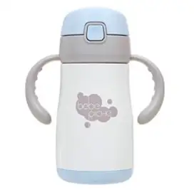 베베리쉬 스텐 빨대컵 세트 280ml, 블루, 1세트