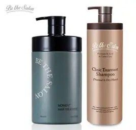 [비더살롱] 크리닉 트리트먼트1000ml+중건성 샴푸1000ml /극손상 프리미엄 단백질, 상세 설명 참조