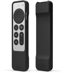 엘라고 R1 2021 애플티비4K 리모컨 케이스 실리콘, 블랙