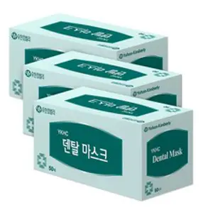 유한킴벌리 YKHC 덴탈 마스크, 50매입, 3개