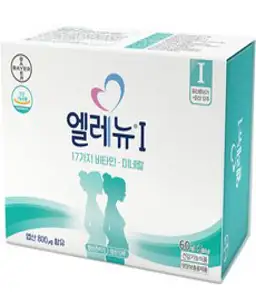 바이엘 엘레뉴 1단계 120정 96g 블리스터 개별포장, 60정, 2개