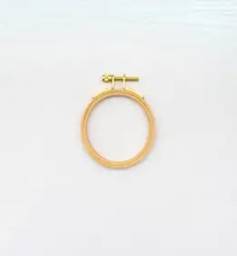 더스타일 원목 원형 십자수틀 7.5cm, 혼합색상, 1개