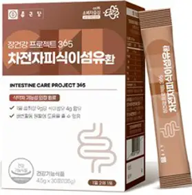 종근당 장건강 프로젝트 365 차전자피 식이섬유환 30p, 135g, 1개