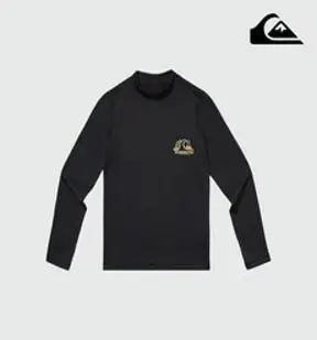 [퀵실버] 키즈 레이트 드롭 래쉬가드 BLK