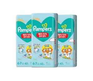 팸퍼스 에어차차 썸머팬티 팬티형 여름기저귀 6-7단계 (15-25kg), 126매, 점보