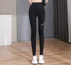 ANYOU 여성 스포츠 하이웨스트 필라테스 레깅스 9부 레깅스 부드러운 운동 바지