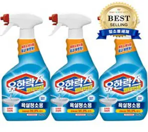 유한락스 멀티액션 욕실청소용 세정제, 510ml, 3개