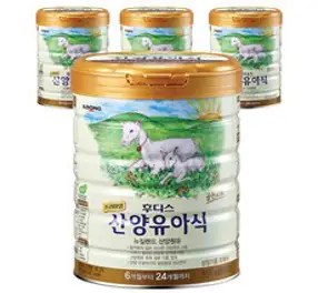 프리미엄 후디스 산양 유아식 분유 4단계, 800g, 4캔