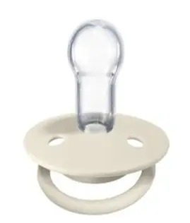 BIBS 실리콘 디럭스 데니쉬 쪽쪽이 UV 열탕소독 공갈 노리개젖꼭지, 0단계(0~36개월), 1개, 아이보리