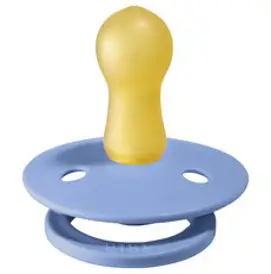 BIBS colour 데니쉬 쪽쪽이 노리개 젖꼭지, 2단계(3~18개월), 스카이블루, 1개