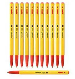 브랜드 없음 [pen4u]모나미 153 유성볼펜 12자루1box 1.0mm, 빨강, 12box