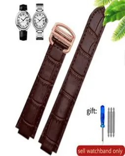 Cartier 까르띠에 시계 호환 발롱 블루 wsbb0025 크로스 w6920085 가죽 레더 스트랩 루프 워치 밴드 시계줄