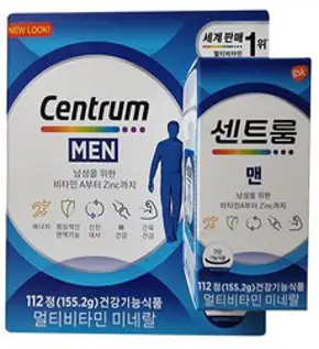 [국내발송] 센트룸 포맨 멀티비타민 112정 + 사은품증정, 1개