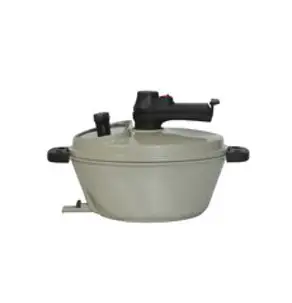 램프쿡 자동회전냄비 일립스 베이지 인덕션 IH, 372 x 258 x 218 mm, 1개