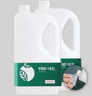 리네드 미네랄 아기 유아 세탁 세제 물세제, 2L+2L+계량컵