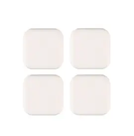 루덴스 방문 콕 방지 도어가드 쿠션 스퀘어 4.5cm, 화이트, 4개