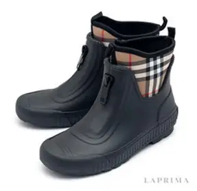 Burberry [명품]버버리 8048573 빈티지 체크 네오프렌 러버 레인부츠