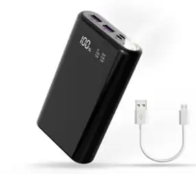 큰용량 대용량 보조배터리 30000mAh 핸드폰 충전기 보조 밧데리 LCD 잔량표시 무드등, KRA1261