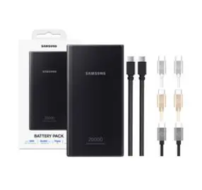 삼성 초고속 충전 보조배터리(케이블 2개입) 20000 mAh 25W PD PPS 3개 동시 충전, 단일=EB-P5300X, 실버15cm=015-SV