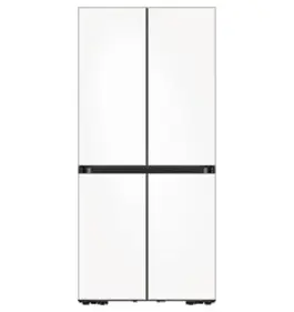 삼성전자 비스포크 4도어 냉장고 글라스 키친핏 615L 방문설치, 새틴 화이트, RF60C9013W6