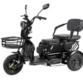 Montheria 삼륜스쿠터 전기자전거 노인 전기바이크 A598-153, 60V20AH-50KM, 블랙