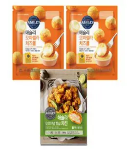 애슐리 치킨 치즈볼 세트 (통살치킨 1봉+치즈볼 2봉)