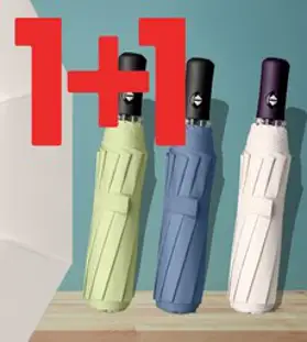 1+1 자외선차단 암막 자동 3단 양산 겸 우산