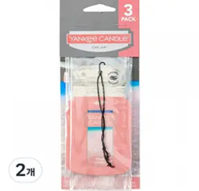 양키캔들 카자 차량용 방향제 3p, 1개, 핑크샌드