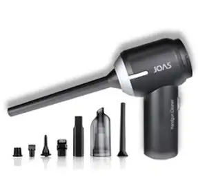 조아스 차량용 에어건 청소기, JVC-2010, 블랙