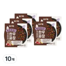 엘빈즈 한끼뚝딱 우리아이 한우짜장, 10개, 짜장