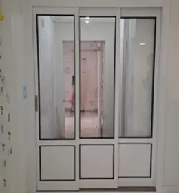 아이지도어 중문 2.8 초슬림 3연동 현관중문 15mm 복층유리 (W:1 500mm 아리), 1개