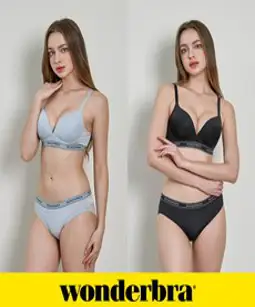 [Wonderbra] 원더브라 스포츠 아웃밴드 노와이어 브라팬티 4종세트 택 1