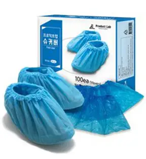 일회용 부직포 덧신 고급형 100매 500g, 블루