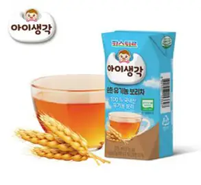 파스퇴르 아이생각 순한 유기농 보리차 125ml, 보리차맛, 48개입