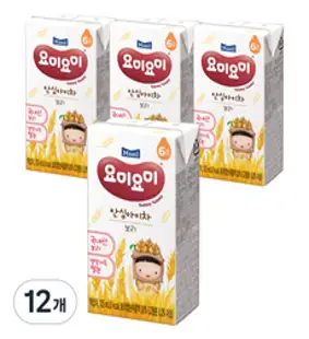 요미요미 매일유업 안심 아이차 125ml, 보리맛, 12개