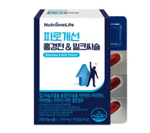 뉴트리원 피로개선 홍경천 밀크씨슬 30p, 1개, 36g