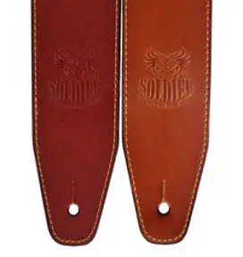 Soldier 기타 스트랩 GL-014N (소가죽 색상 2종), Light Brown (STP-GL-014N-B)
