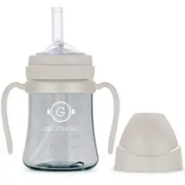 그로미미 PPSU 다크시리즈 빨대컵 200ml, 크림베이지, 1개